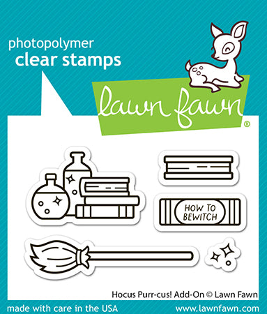 Lawn Fawn Hocus Purr-Cus! Add-on Clear Stamp Set 2x3