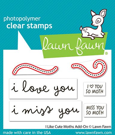 Lawn Fawn I Like Cute Moths Add-on Lawn Cuts Stanzen