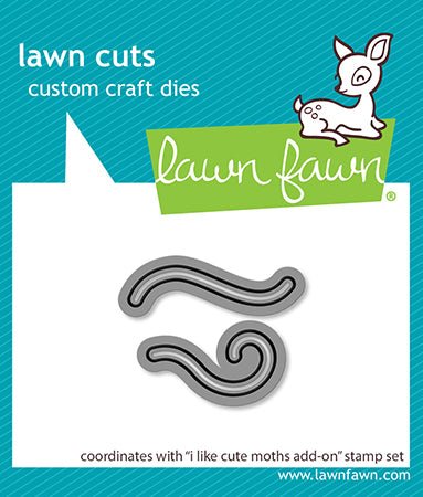 Lawn Fawn I Like Cute Moths Add-on Lawn Cuts Stanzen