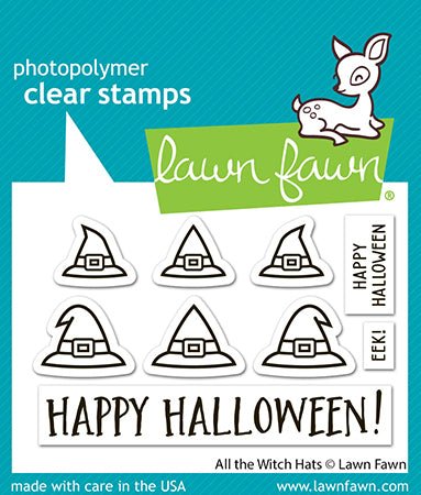 Lawn Fawn All the Witch Hats Clear Stamp Set 2x3