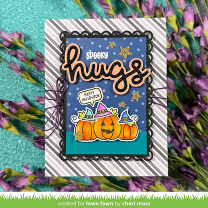 Lawn Fawn Scripty Hugs Outline Add-on Lawn Cuts Stanzen
