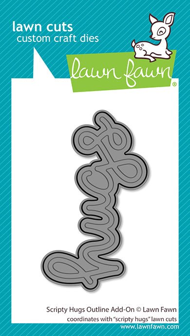 Lawn Fawn Scripty Hugs Outline Add-on Lawn Cuts Stanzen