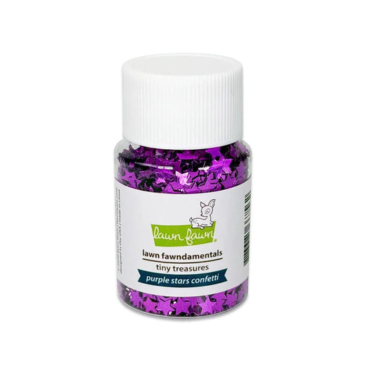 Lawn Fawn Purple Stars Confetti Tiny Treasures