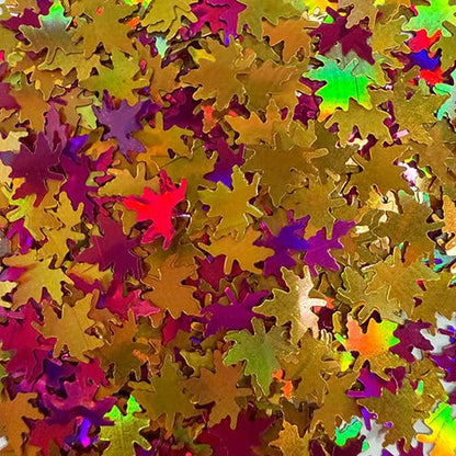 Lawn Fawn Tiny Treasures Iridescent Stars Confetti + Fall Leaf Confetti Mix + Purple Stars Confetti + Halloween Sequin Mix +  Lawn Fawn Halloween Moon and Star Clay Pieces Tiny Treasures Lawn Fawn Halloween Moon and Star Clay Pieces