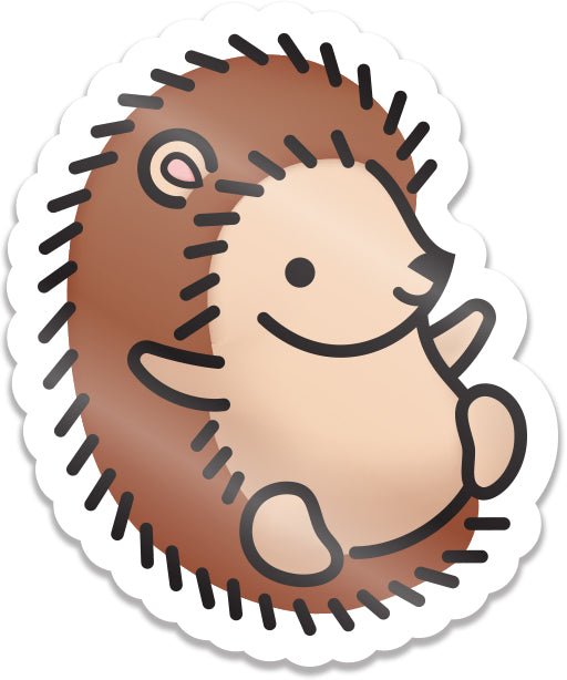 Lawn Fawn Hedgehog Vinyl Sticker (3 stk.)