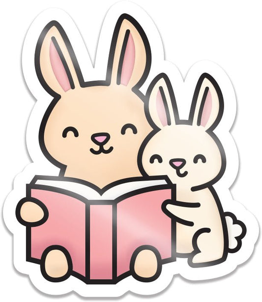 Lawn Fawn Reading Bunnies Vinyl Sticker (3 stk.)