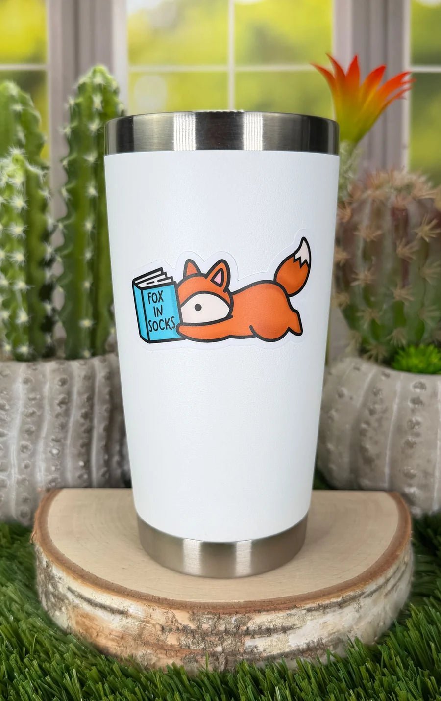 Lawn Fawn Reading Fox Vinyl Sticker (3 stk.) Produktbild 2