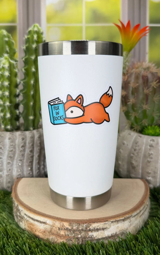 Lawn Fawn Reading Fox Vinyl Sticker (3 stk.)