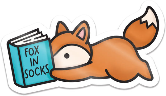 Lawn Fawn Reading Fox Vinyl Sticker (3 stk.)