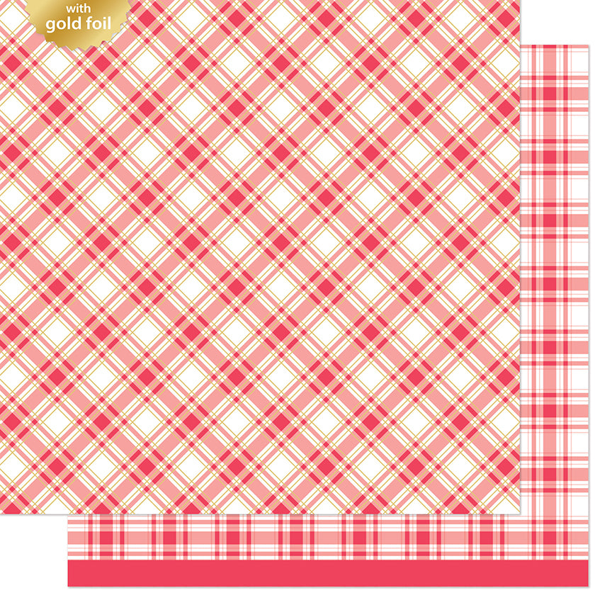 Lawn Fawn poinsettia Designpapier 12x12 Produktbild 2