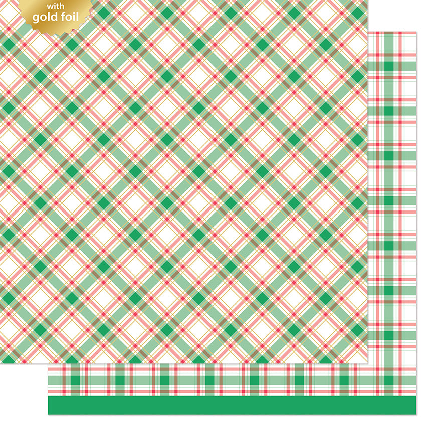 Lawn Fawn mistletoe Designpapier 12x12 Produktbild 2