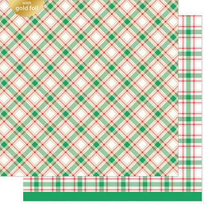 Lawn Fawn mistletoe Designpapier 12x12 Produktbild 2