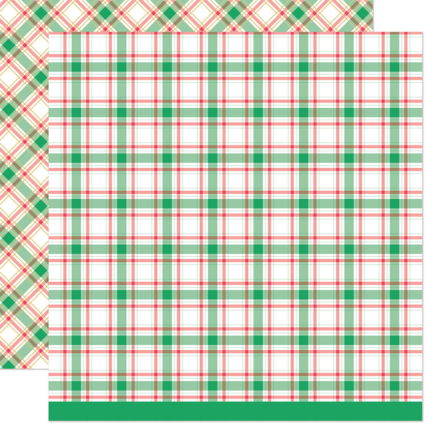 Lawn Fawn mistletoe Designpapier 12x12