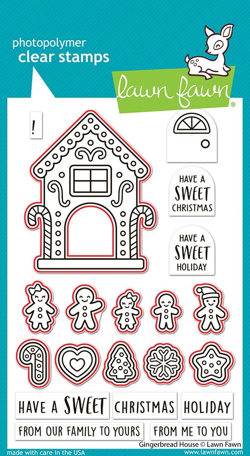 Lawn Fawn gingerbread house Outline Stanzen Produktbild 2