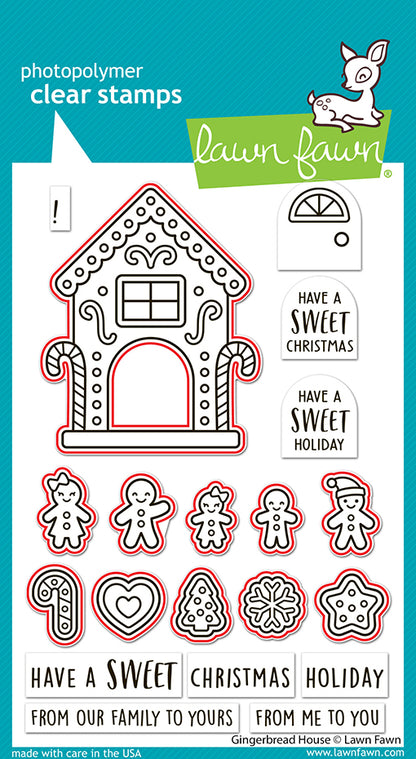 Lawn Fawn gingerbread house Outline Stanzen Produktbild 2