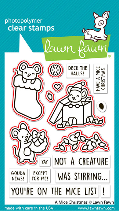 Lawn Fawn a mice christmas Outline Stanzen Produktbild 2