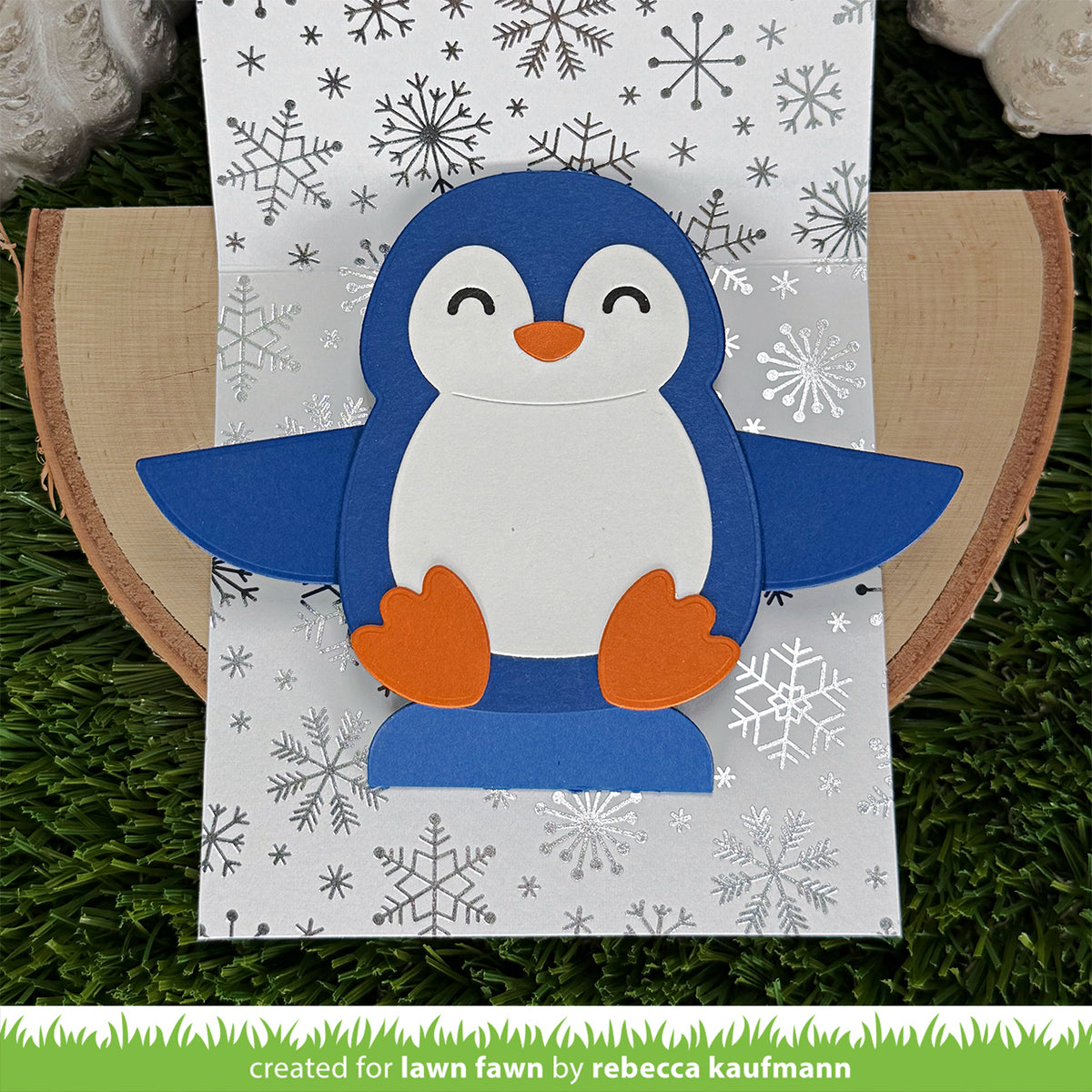 Lawn Fawn big hugs penguin Stand Alone Stanzen Produktbild 3
