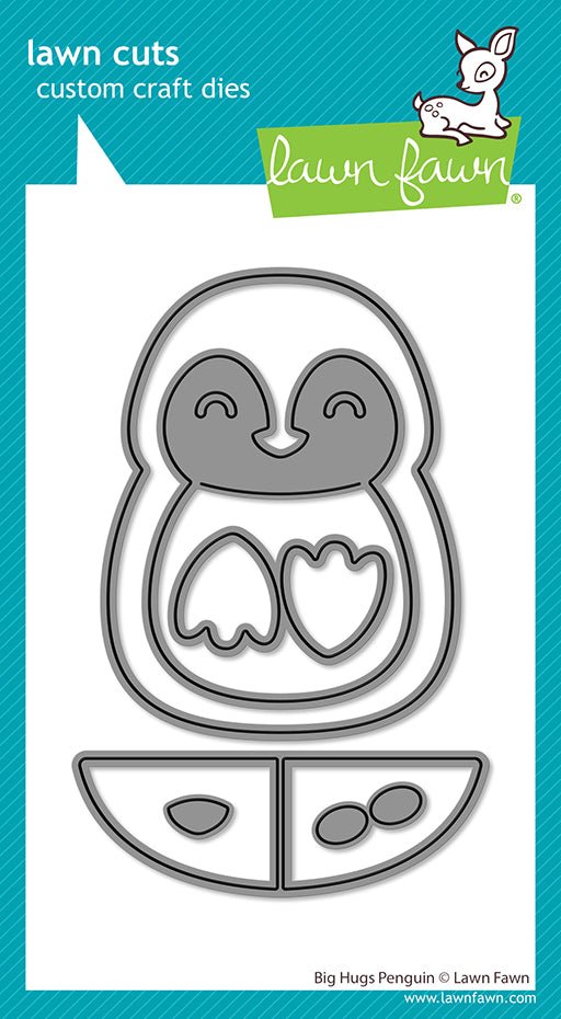 Lawn Fawn big hugs penguin Stand Alone Stanzen