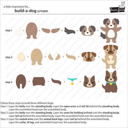 Lawn Fawn build-a-dog Stand Alone Stanzen Produktbild 5