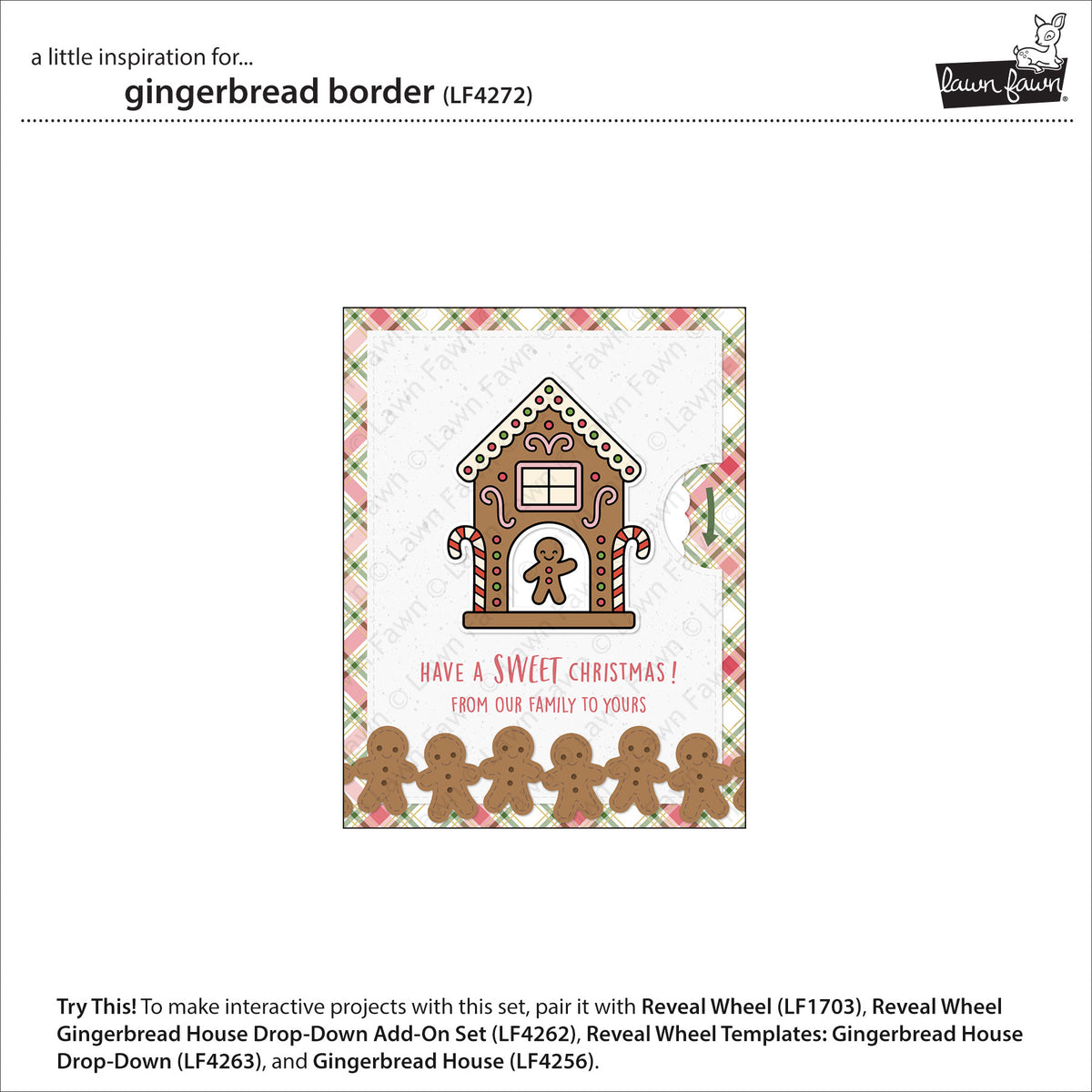 Lawn Fawn gingerbread border Stand Alone Stanzen Produktbild 2
