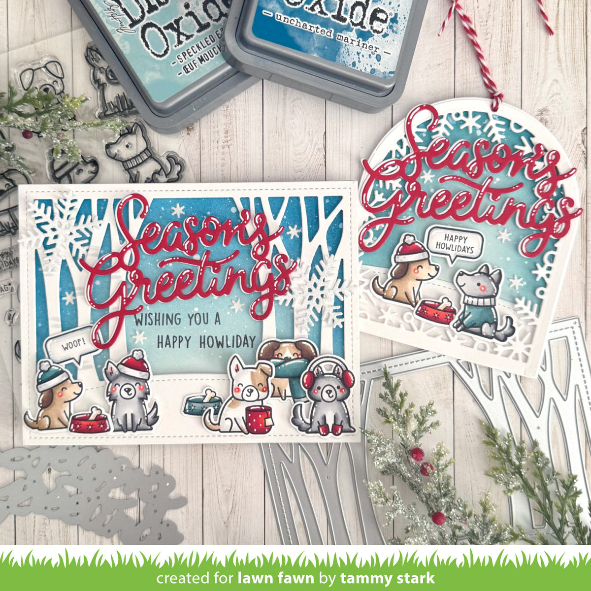 Lawn Fawn giant season's greetings Stand Alone Stanzen Produktbild 2