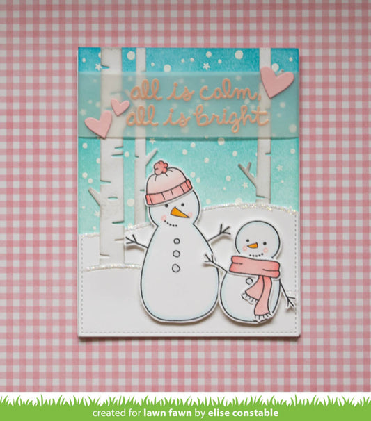 Lawn Fawn - Birch Trees - Stand alone Stanzen