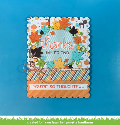 Lawn Fawn thanks thanks thanks Clear Stamp 4x6