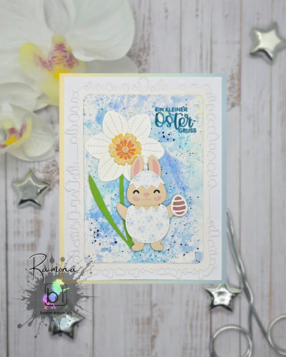Materialien ✂️ 📏

Stanzen
Build a Critter Spring
Stitched Scalloped Oval Stackables
Olivers ABC
Say Cheese again
Build a wheel Barrow
Sequins Mix

Paper
Blissfull Blossoms
