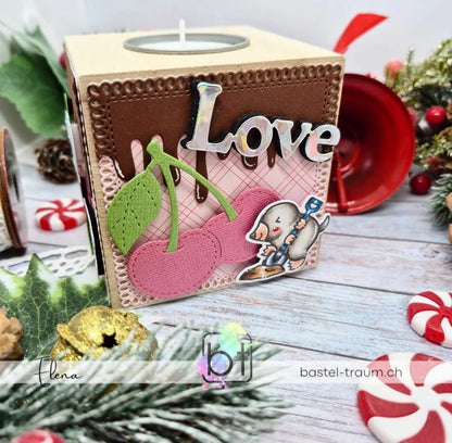 Lawn Fawn Cheery cherries Stand alone Stanzschablone