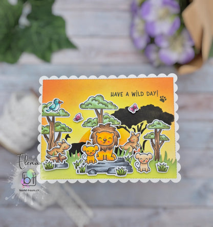 Lawn Fawn Wild For You Clear Stamps 4x6