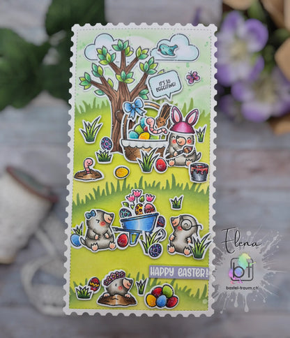 Lawn Fawn Garden before 'n afters Clear Stamp 4x6