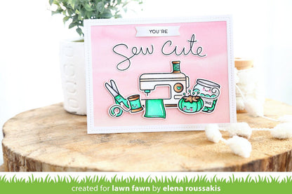 Lawn Fawn sewn with love