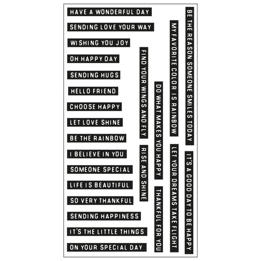 Sizzix - Clear Stamps by Pete Hughes Good Vibes #3