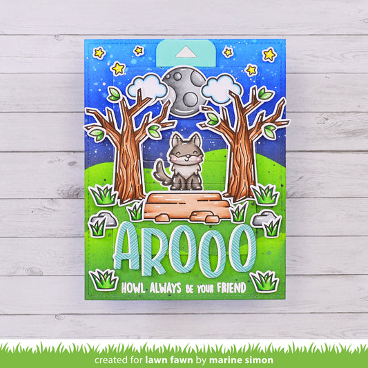 Lawn Fawn - Wild Wolves - clear stamp set 4x6