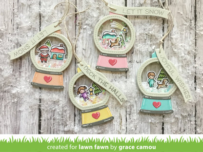 Lawn Fawn Winter Wavy Sayings Clear Stamp 3x4