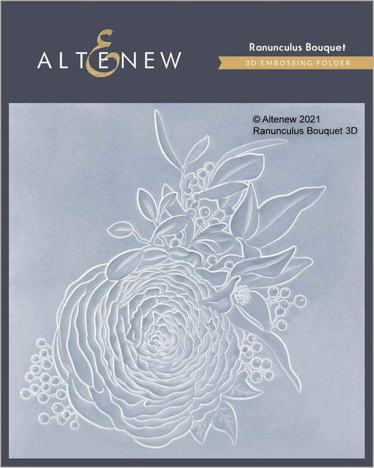 Altenew - 3D Embossing Folder - Ranunculus Bouquet