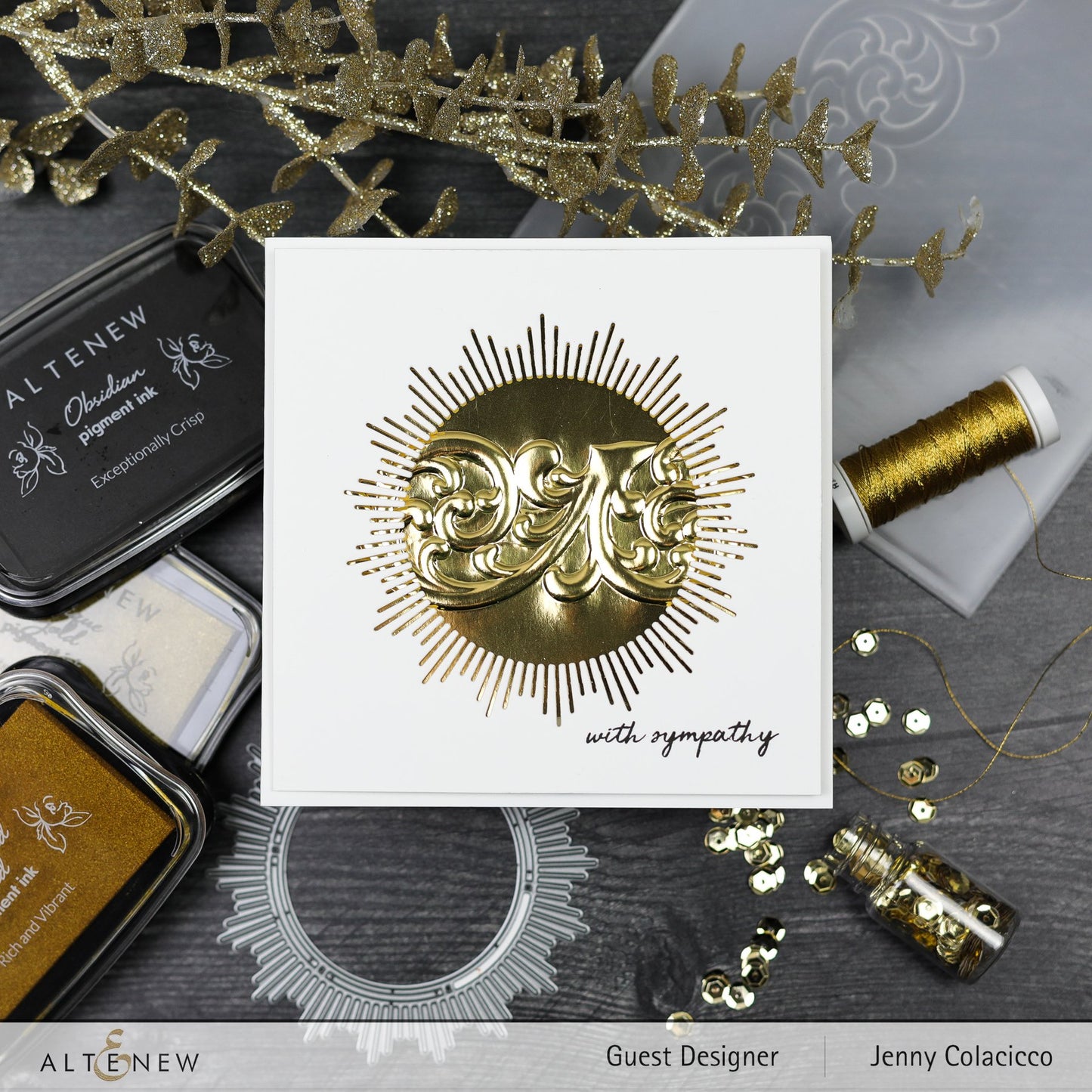 Altenew - 3D Embossing Folder - Swirl Motif