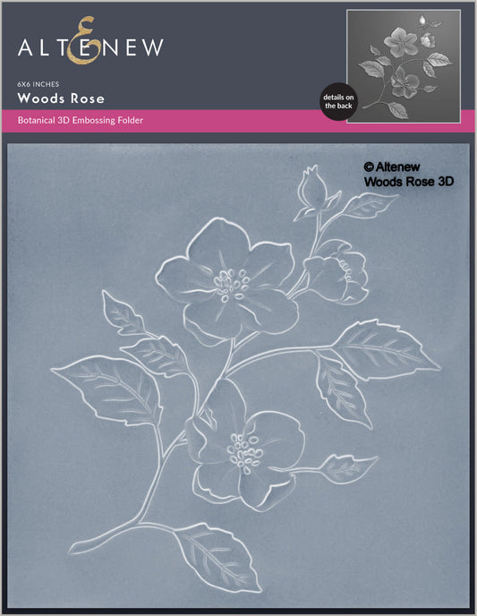 Altenew - 3D Embossing Folder - Woods Rose