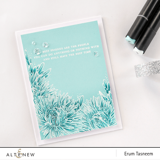 Altenew - Build A Flower: Aster - Clear Stamps 6x8 und Stanzen