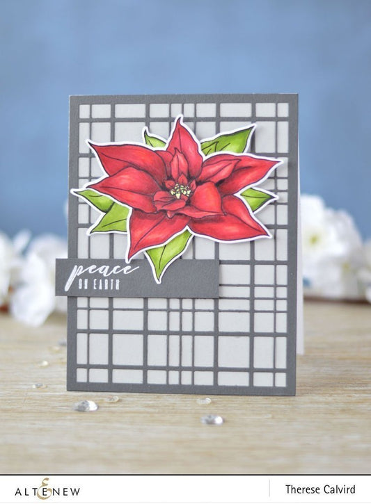 Altenew - Build A Flower: Poinsettia - Clear Stamps 6x8 und Stanzen