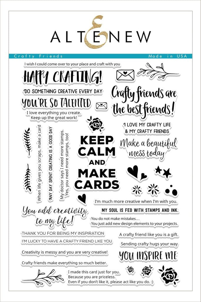 Altenew - Crafty Friends - Clear Stamps 6x8