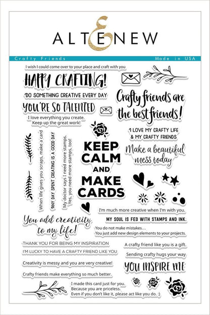 Altenew - Crafty Friends - Clear Stamps 6x8