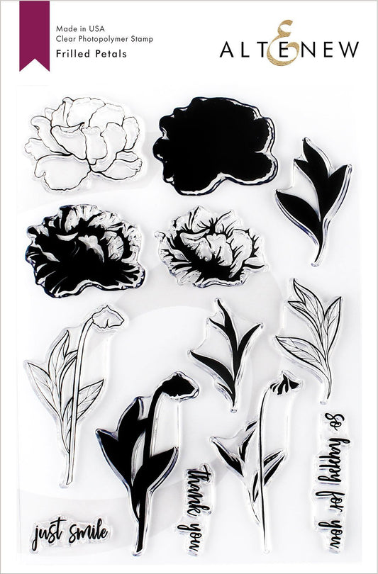 Altenew - Frilled Petals - Clear Stamp 6x8