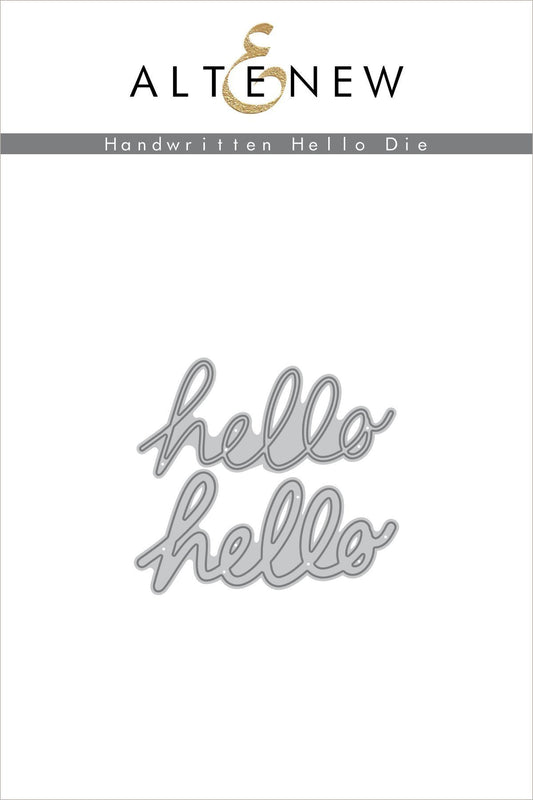 Altenew - Handwritten Hello - Stanze