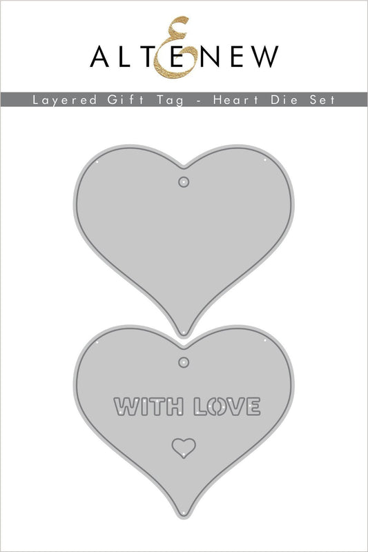 Altenew - Layered Gift Tag - Heart - Stanzen