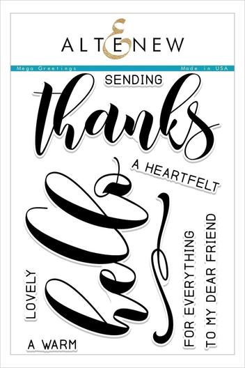 Altenew - Mega Greetings - Clear Stamp 6x8