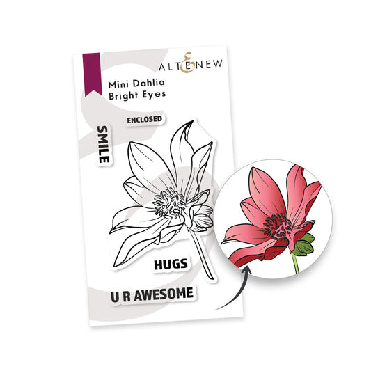 Altenew - Mini Dahlia Bright Eyes - Clear Stamps 2x3 | bastel-traum.ch