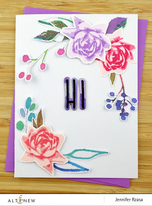 Altenew - Mini Rose - Clear Stamps 2x3