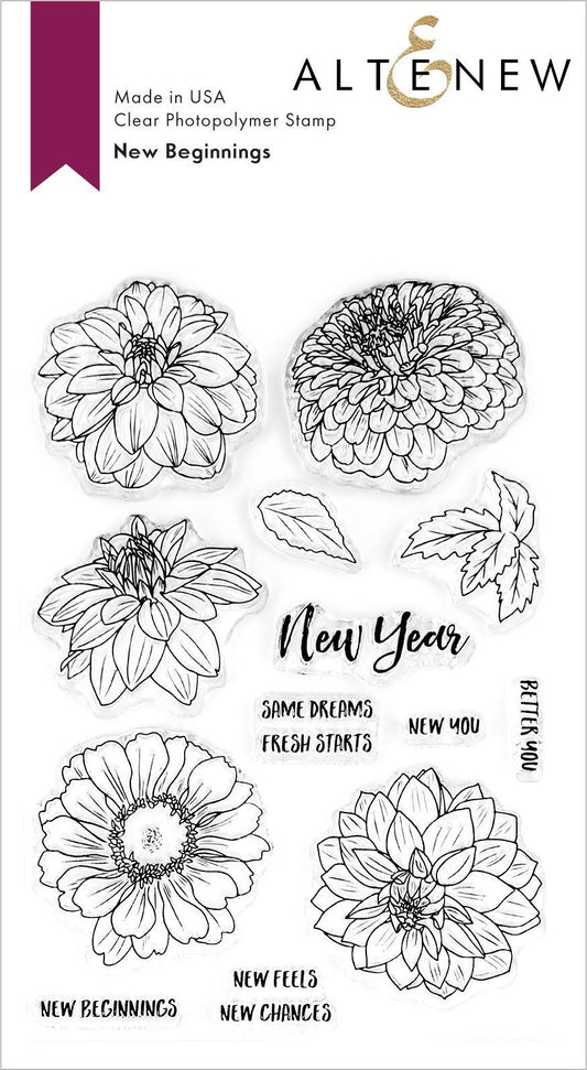 Altenew - New beginnings - Clear Stamps 4x6