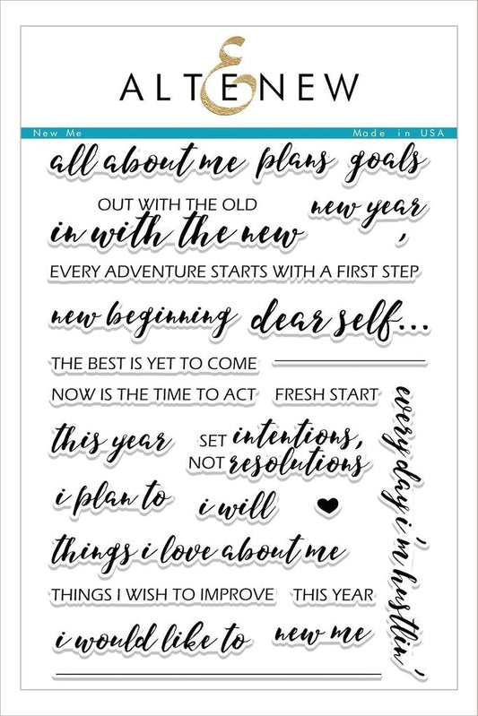 Altenew - New Me - Clear Stamps 6x8